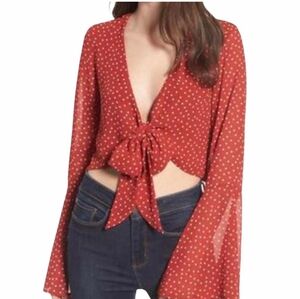 4SI3NNA tie crop top